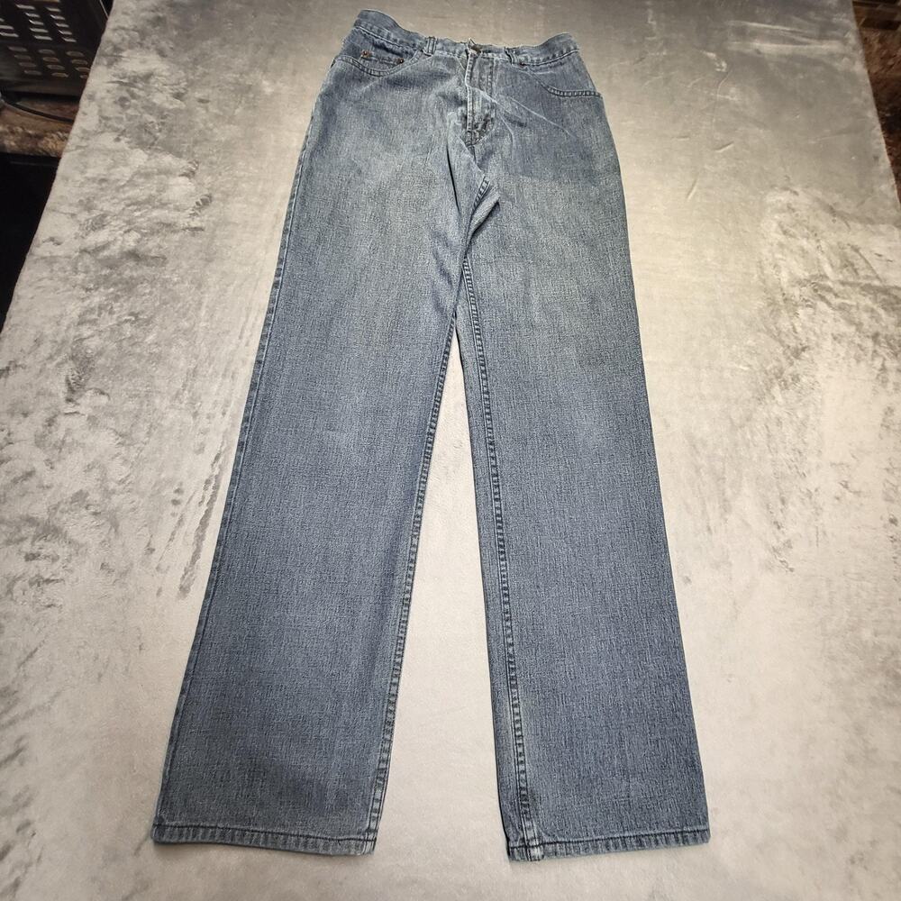 Big John 9014 Jeans Mens 30x32 Blue Light Wash Straight Denim Cotton Pockets